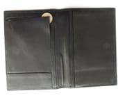 Smooth black leather vintage wallet good quality plenty of room